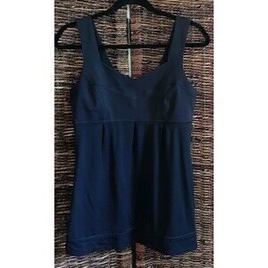 Lululemon Tame Me Tank Top 8 Black Cinch Athletic Workout Yoga Activewear Gym